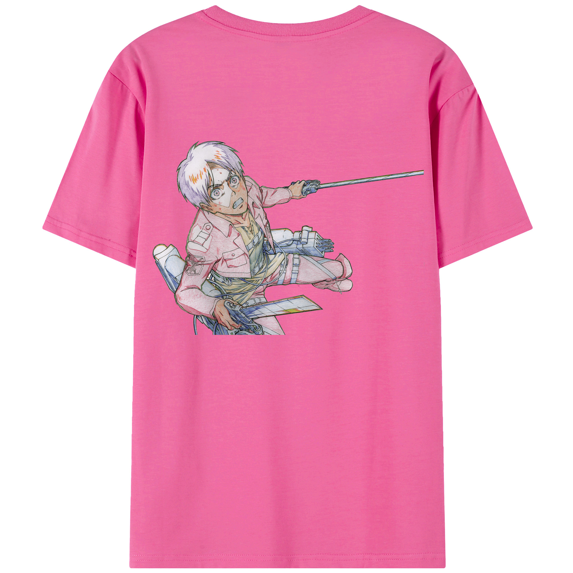 （画像用） 進撃の巨人 エレン･イェーガー Attack on Titan Eren Jäger レディース半袖Tシャツ(バックプリント)